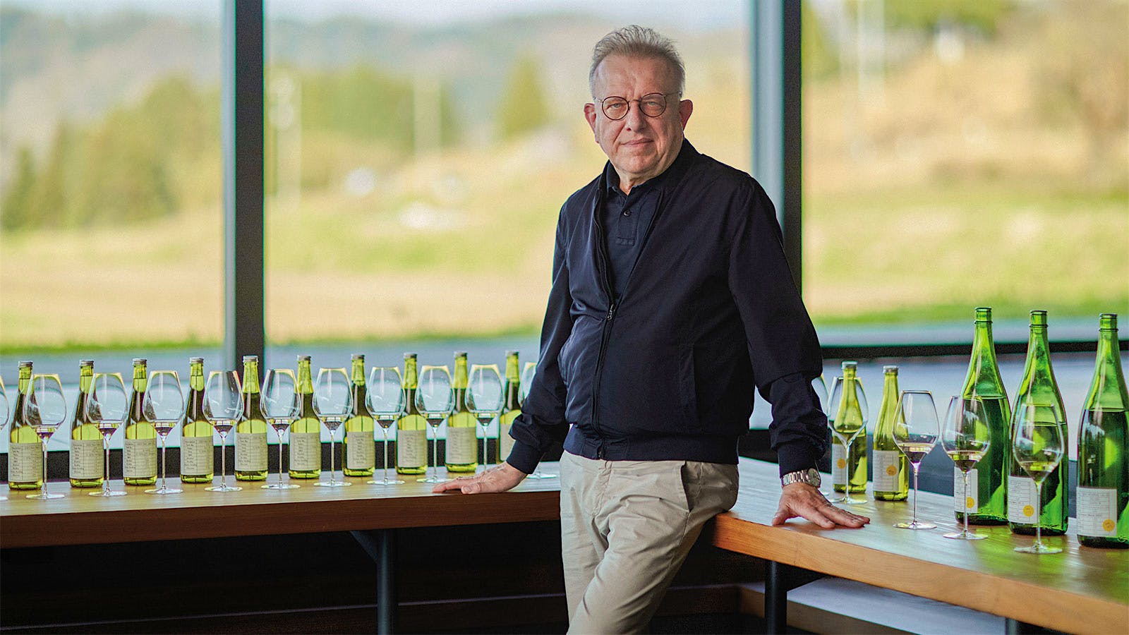 Richard Geoffroy in his IWA 5 tasting room in the village of Shiraiwa in Toyama Prefecture, Japan.