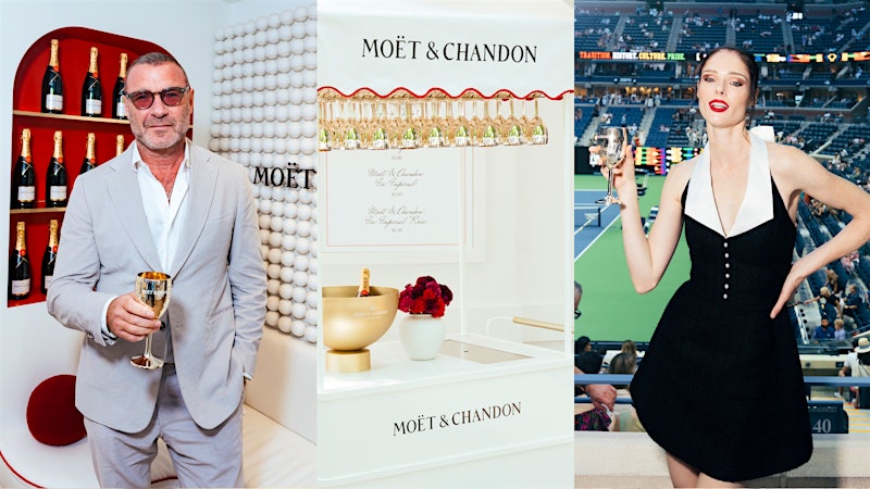 US Open Service Game Shines with Moët & Chandon Champagne