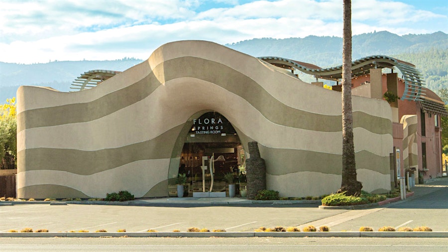 Flora Springs Winery has a striking tasting room on Highway 29 near St. Helena.