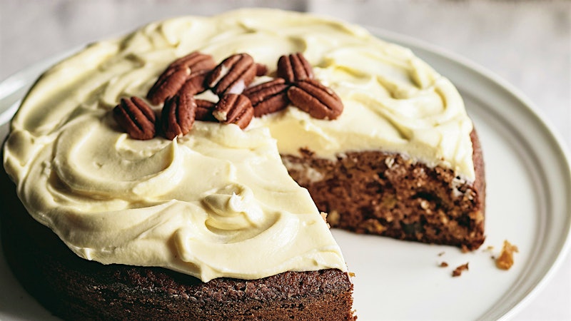 Bourbon Applesauce Cake with Sauternes