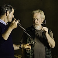 Filmmaker Ridley Scott (right) and Mas des Infermières estate director Christophe Barraud sample wine from barrel.When He's Not Making Blockbuster Films, Ridley Scott Is Making Wine