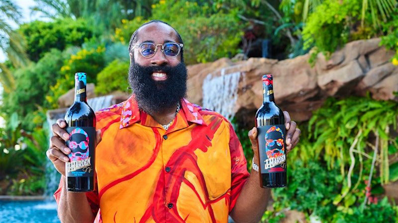 Sixers Star James Harden Puts the Beard on the Bottle